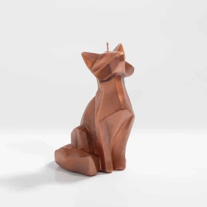 شمع مجسمه ای با طرح روباه به رنگ مسی از برند شمع ایمپریال