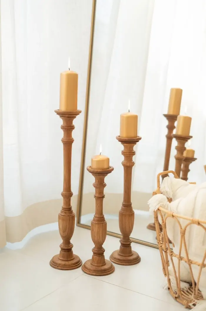 خرید شمع استوانه ای ساده یا سرمحدب رنگ طلایی از برند شمع ایمپریال