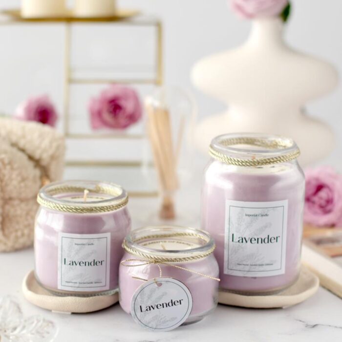 شمع جار عطری لوندر