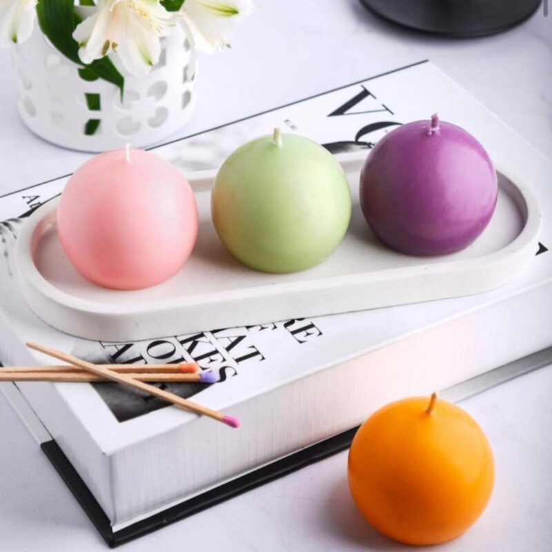 شمع کره ای سایز کوچک