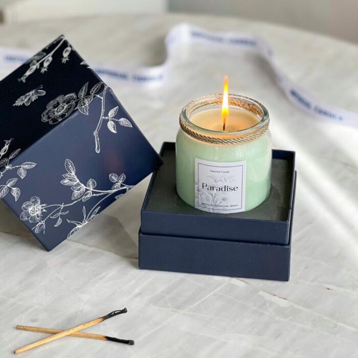 شمع جار عطری متوسط بهشت